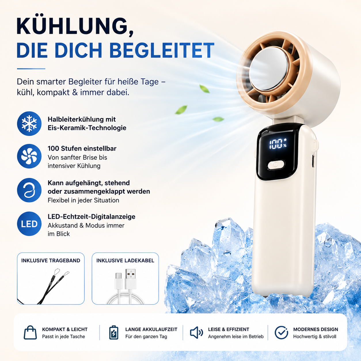 FreshUp IceFan – Deine persönliche Abkühlung auf Knopfdruck