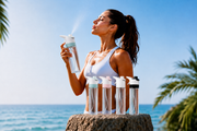FreshUp 2-in-1 Trinkflasche mit Sprühfunktion