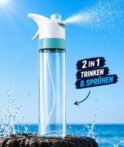 FreshUp 2-in-1 Trinkflasche mit Sprühfunktion