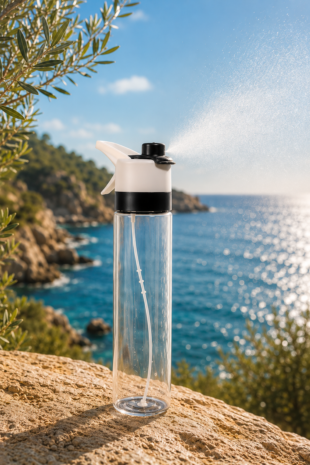 FreshUp 2-in-1 Trinkflasche mit Sprühfunktion